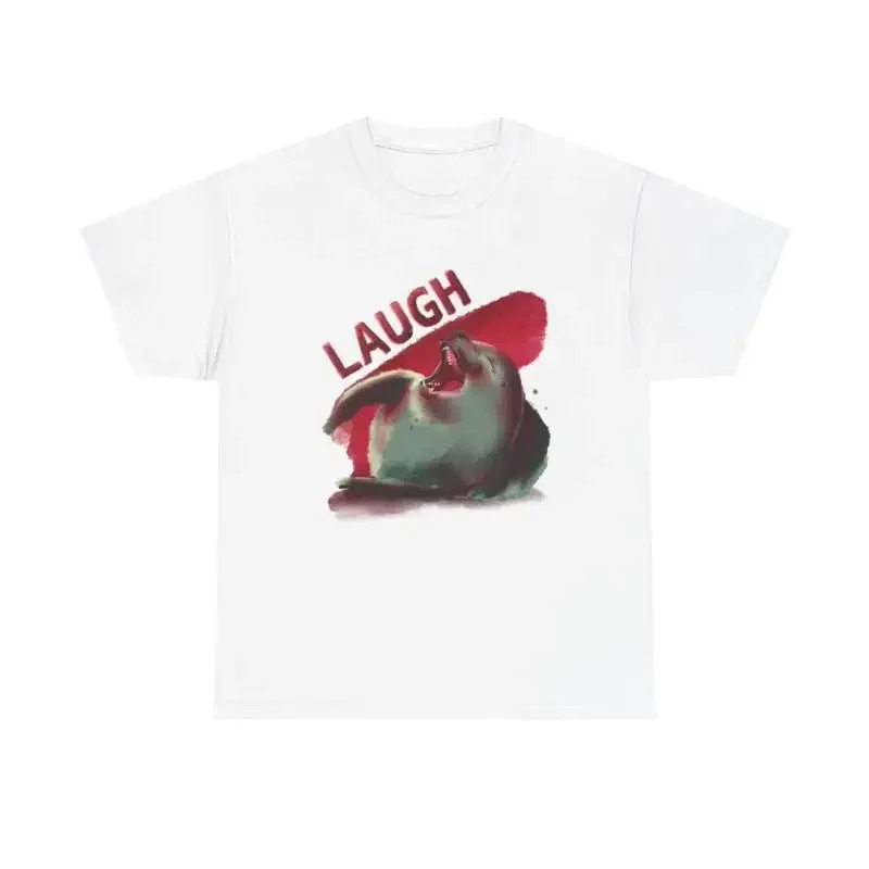 Just Laugh T Shirt Funny Seal Heavy Cotton