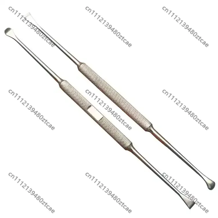Medical orthopedic double-ended phalangeal periosteal elevator, miniature bone dissector for phalanx and metacarpal surgery
