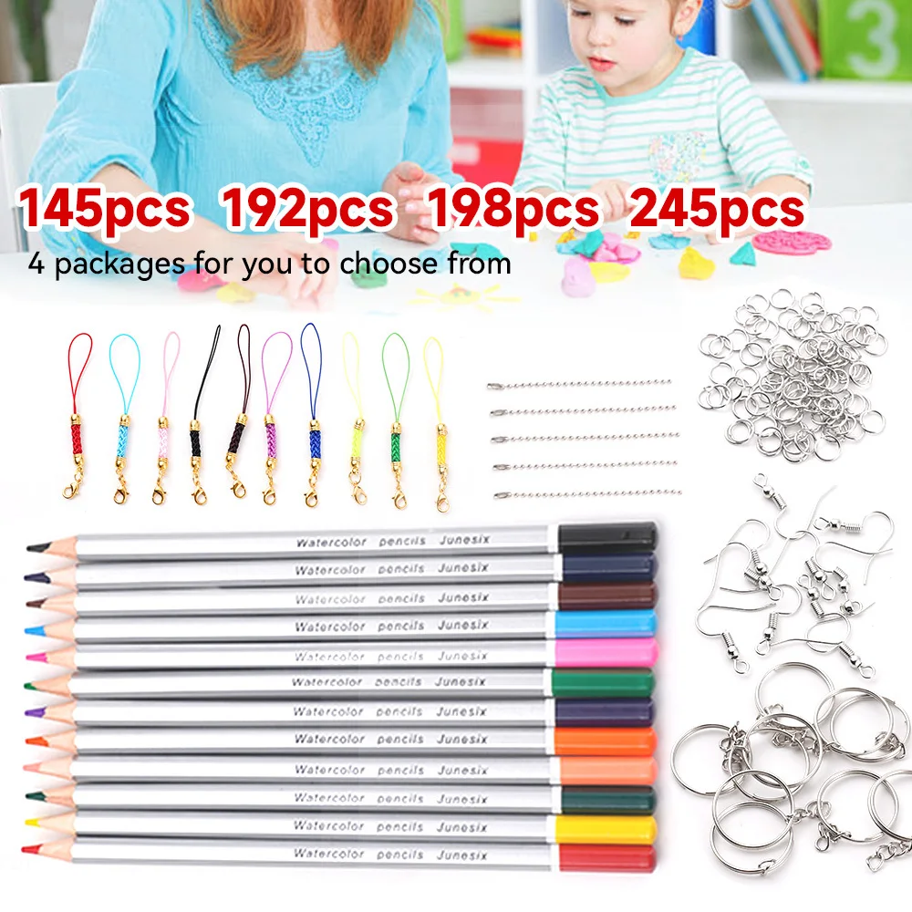 Heat Shrink Plastic Sheets Set Shrinky Art Film Paper Sheet Kit DIY Keychain Ornaments Creative Craft Embellishment Scrapbooking