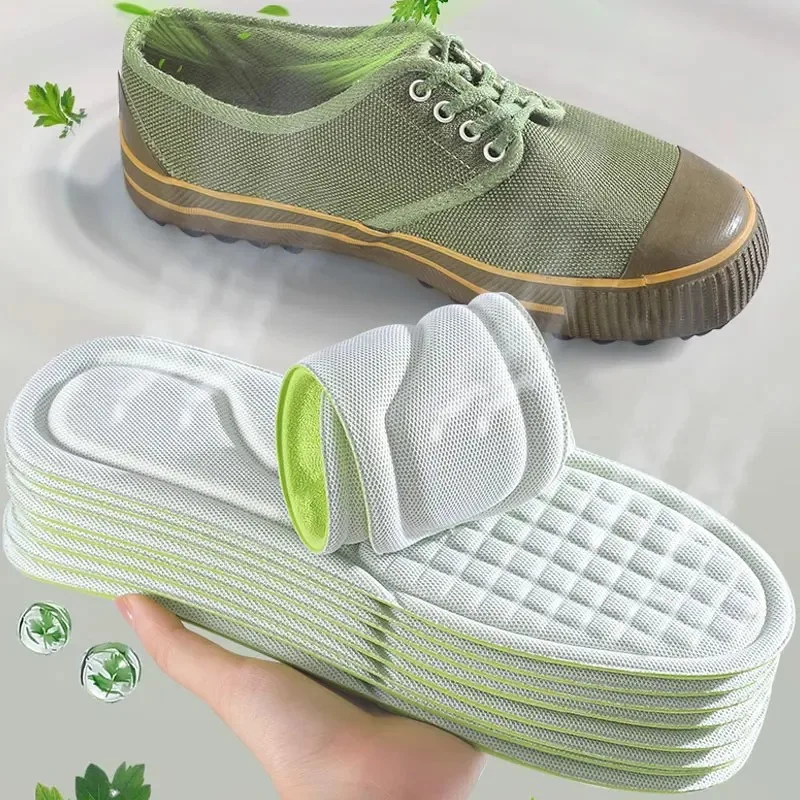 Men Women Deodorizing Sweat Wicking Sports Inserts Soft Memory Foam Orthopedic Anti Odor Shoe Cushions