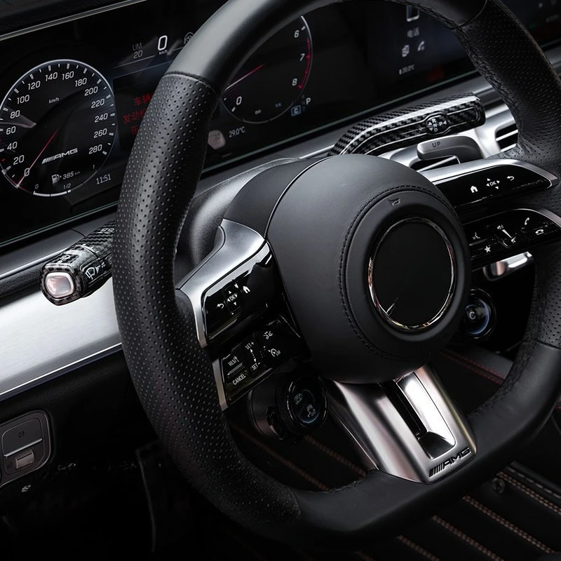 Gear Shift Lever, Wiper Lever & Turn Signal Lever Decorative Trim Sticker for Mercedes GLE350 GLE450 GLS450