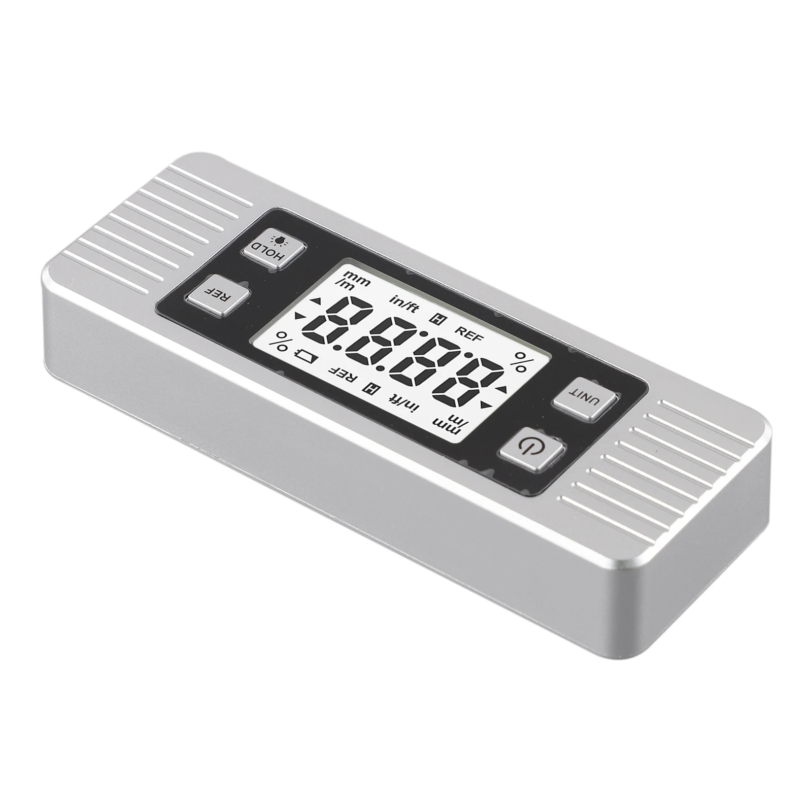 

For Contractors Angle Measuring Tool Color: Silver Backlit Display Measuring Tool Inclinometer Fast Response Measurement