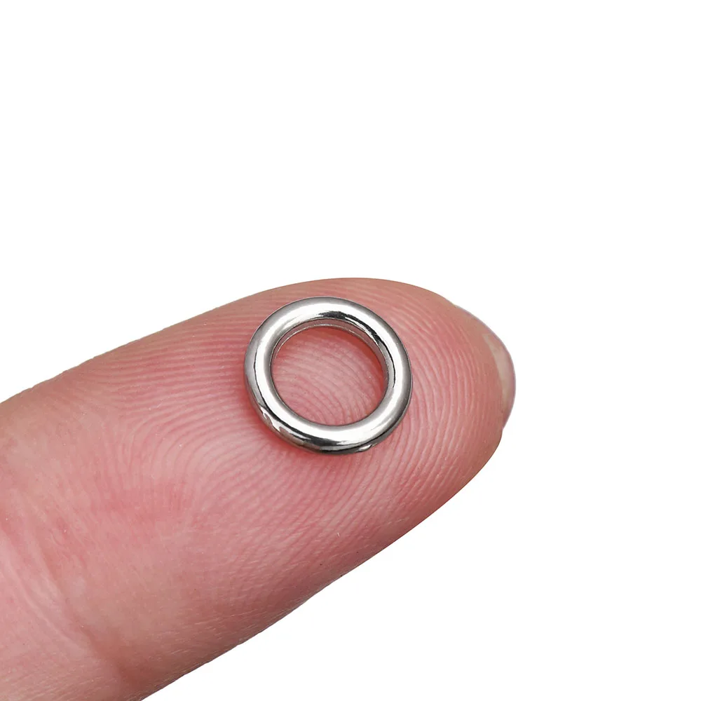 10 Stück geschlossene Verbindungsringe aus Edelstahl, O-Ringe, gelötete Spaltringe, Verbindungsschlaufen für Kettengeflecht, DIY-Schmuck, Schlüsselanhänger-Herstellung – Detail 5