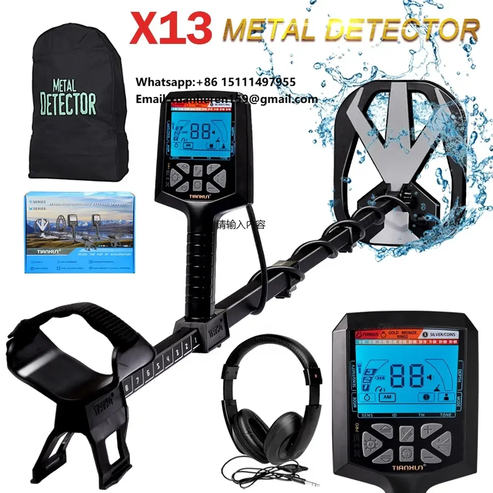 X13 High - Sensitivity Professional Gold Detector: Top - Rated New Industrial Treasure Metal Detector for Gold Hunting