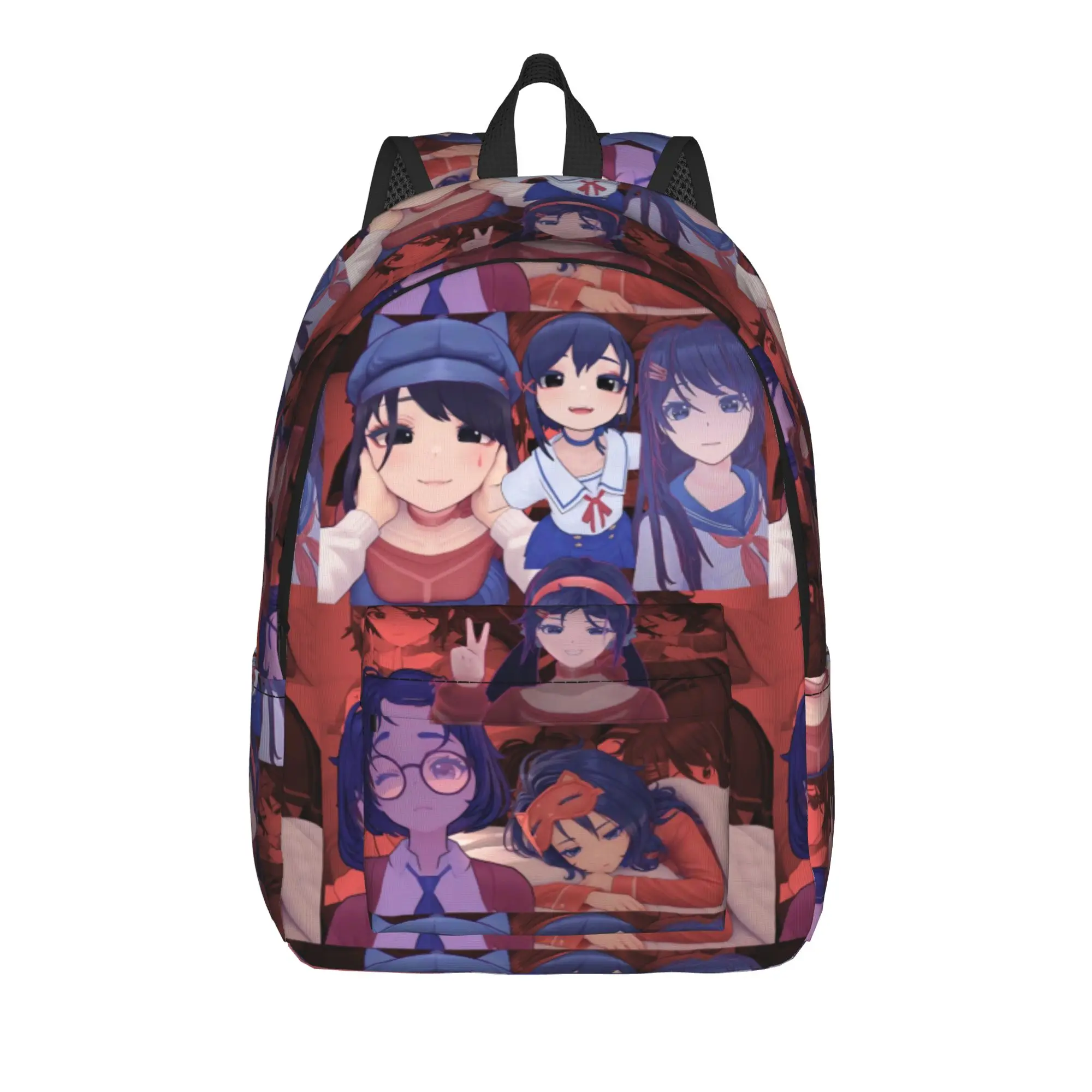Game Miside Series Print Backpack  Workout Backpacks Boy Elegant High School Bags Custom Big Rucksack