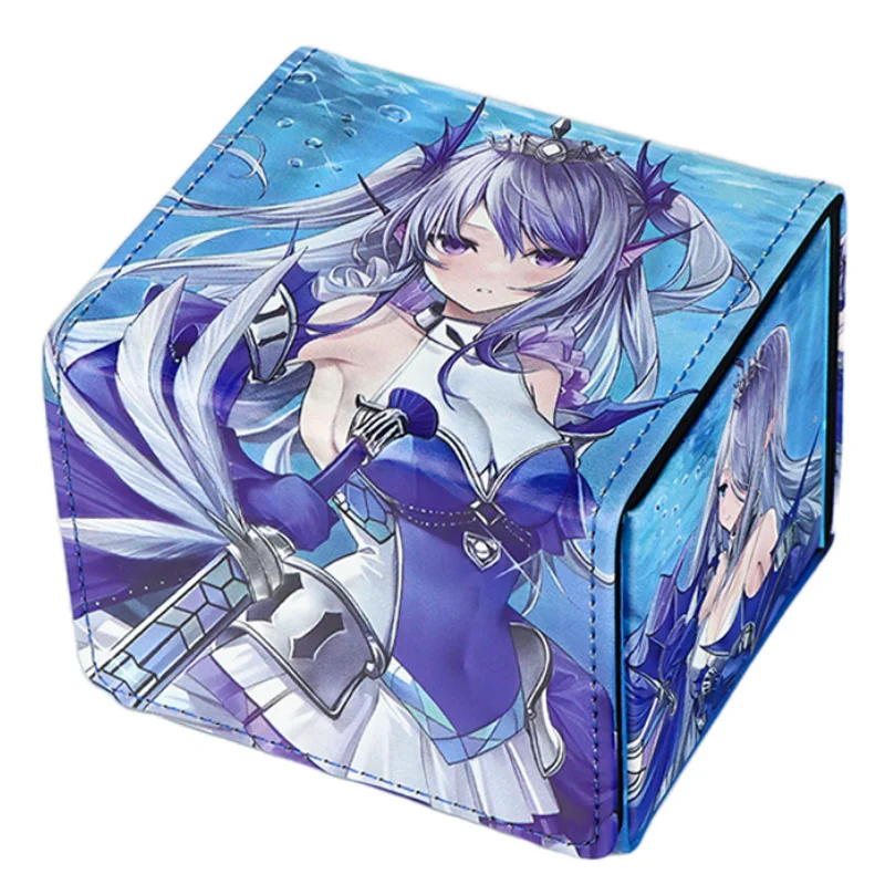 Yugioh Cards Box Tearlaments OPCG PTCG Anime Game Magnetic Attraction Portable Protection Storage 100+PU Cards Box ACG Toys Gift