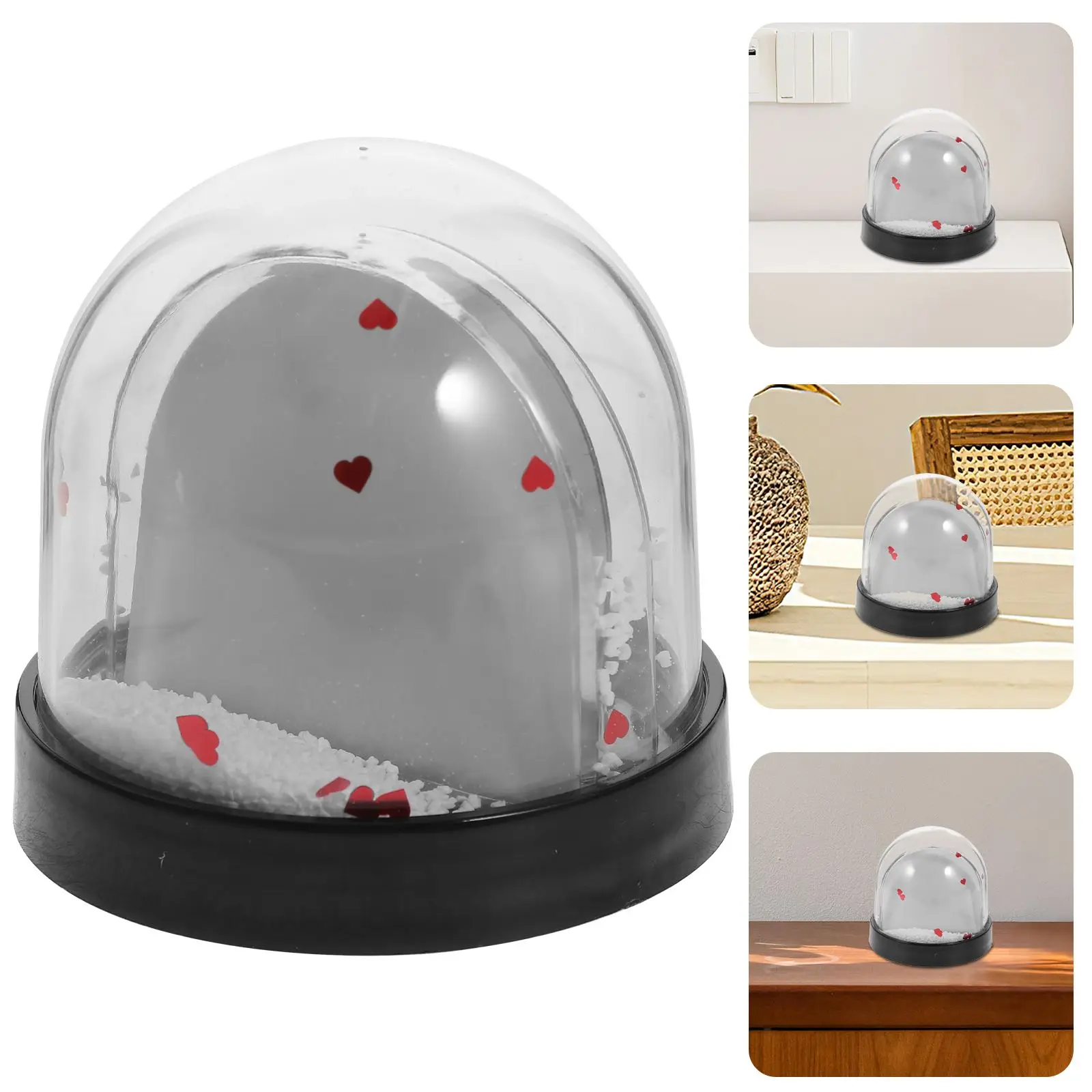 1Pcs Snow Globe Photo Frame New Year Gift Plastic Snowglobe with Insert Liquid Unique Crafts Picture DIY Paper