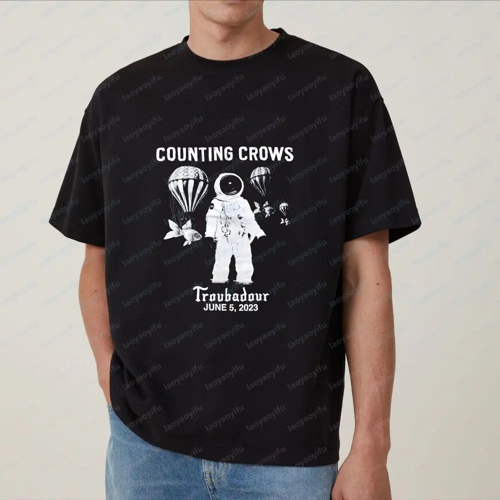 Counting Crows - Summer Trend Harajuku Short-Sleeved Men's Women's Round-neck Shirt Comfortable T-shirt