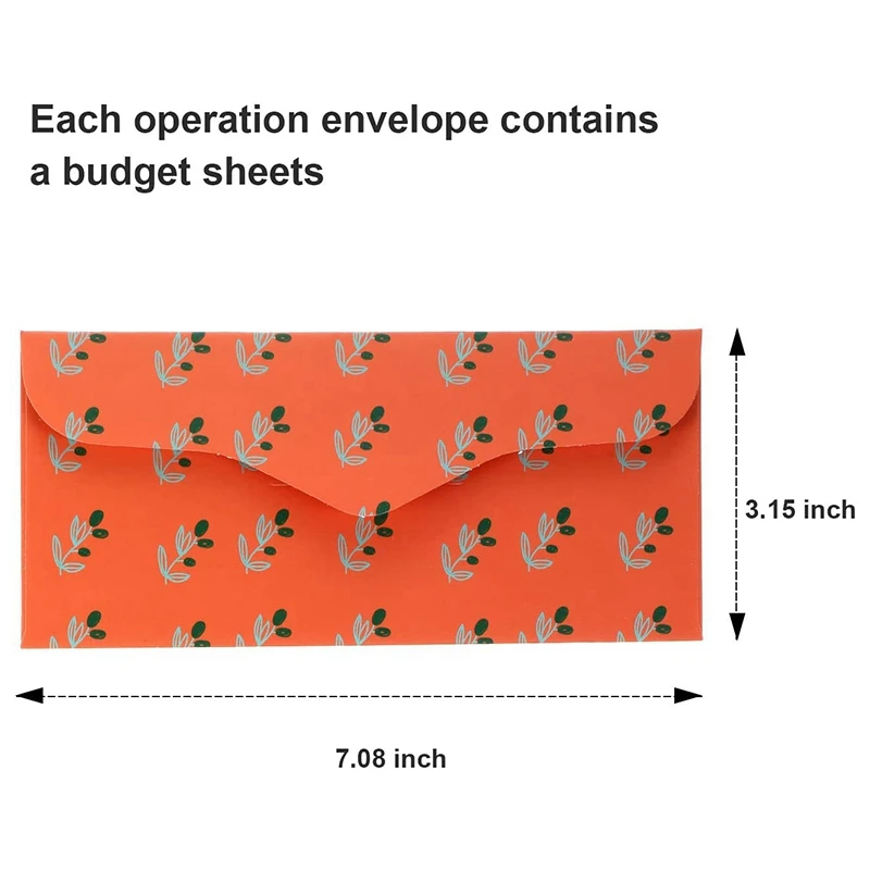 24 Pack Budget Envelopes Laminated Cash Envelope System For Money Savings With Budget Sheets For Finance Record