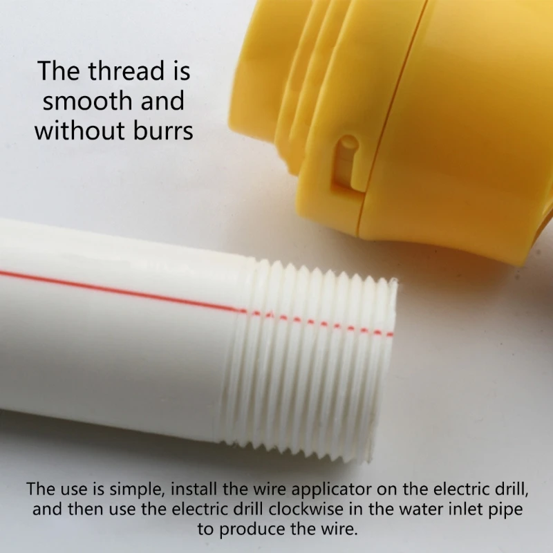 Strumento completo per filettatura tubi in PVC Filettatrice per tubi connessione perfetta dei tubi nelle