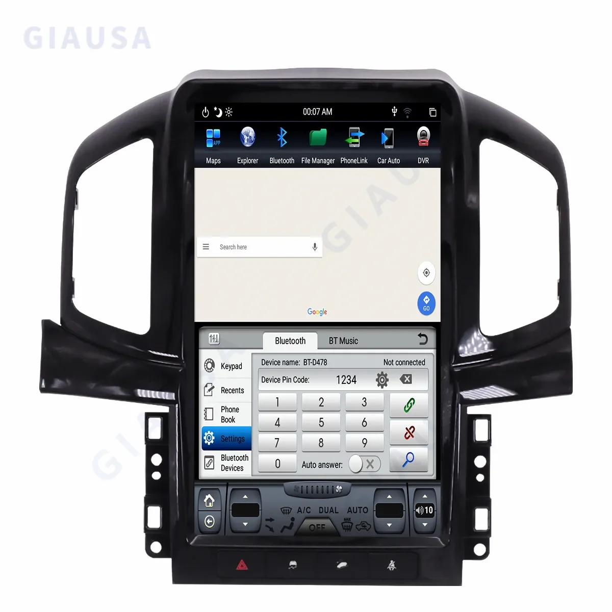 Tesla Style Car Multimedia Player, Navegação GPS, Unidade de Cabeça Estéreo, Auto Rádio para Chevrolet Captiva 2013-2017, Android 11, 8 + 128G