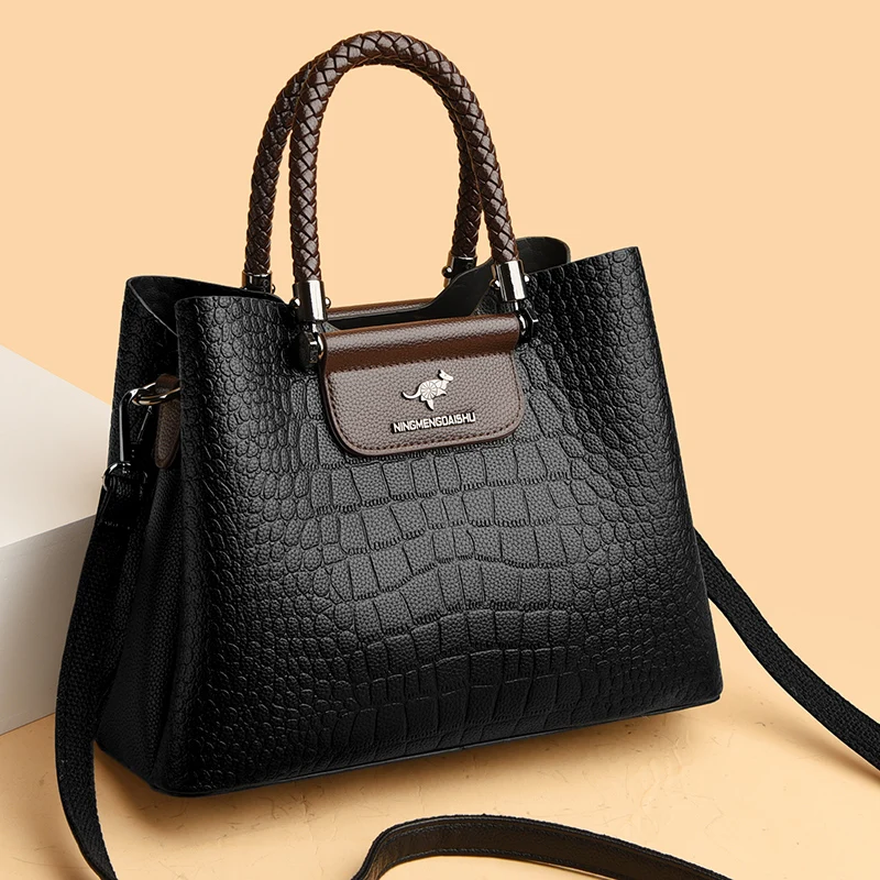 

High Quality Leather Shoulder for Women New Luxury Purses and Handbags Ladies Designer Fashion Crossbody Messenger Bags Tote Bag
