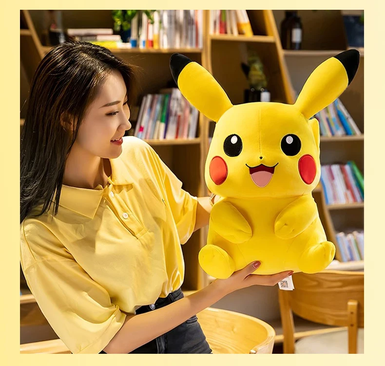 Pokemon Kawaii Pikachu Niedliche Stofftiere Hochwertiges Anime-Wurfkissen Geburtstag Weihnachtsgeschenk für Kinder Freunde Jungen Mädchen – Detail 10