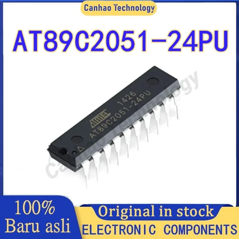 5PCS AT89C2051-24PU AT89C2051-24 AT89C2051 AT89C AT89 AT IC MCU Chip DIP-20 in stock