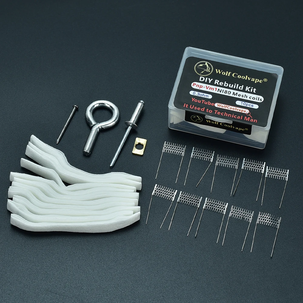 DIY Rebuild Kit VINCI VM1 0.3ohm RPM 0.4ohm Aegis Boost Ni80 0.4ohm mesh coil PNP-VM6 0.15ohm A1 mesh coils tool parts