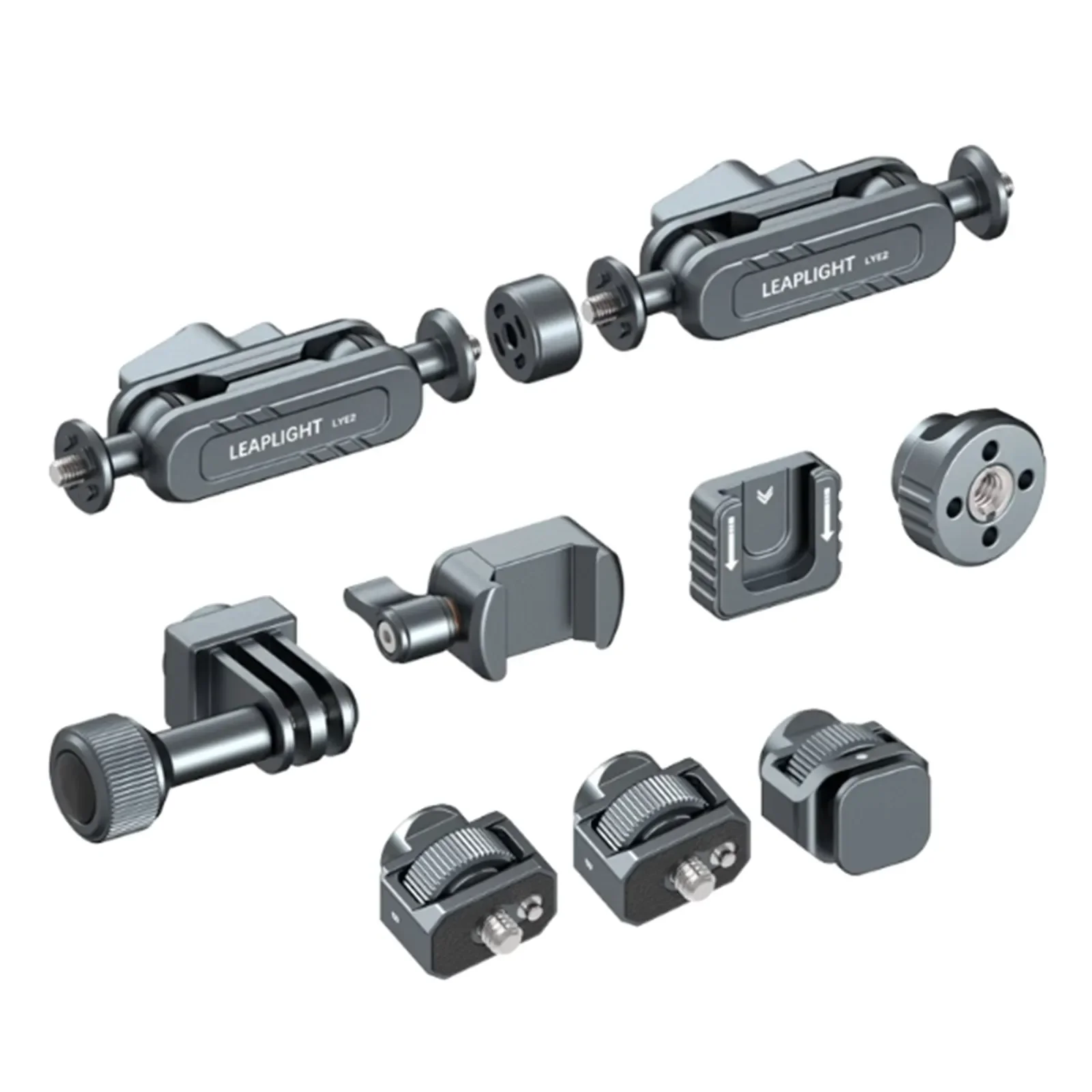 Гибкий шарнирный рычаг Magic Arm с креплением с винтами 1/4 дюйма для мониторной камеры и подсветки на присоске из алюминиевого сплава Гибкий шарнирный рычаг Magic Arm с креплением с винтами 1/4 дюйма для мониторной камеры и подсветки на присоске из алюминиевого сплава