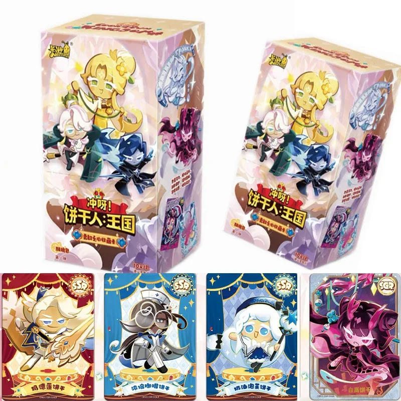 Cartes authentiques KAYOU Cookie Run Kingdom, paquet croustillant, cartes de Collection Brave Heart, jouets cadeaux de vacances à thème Anime