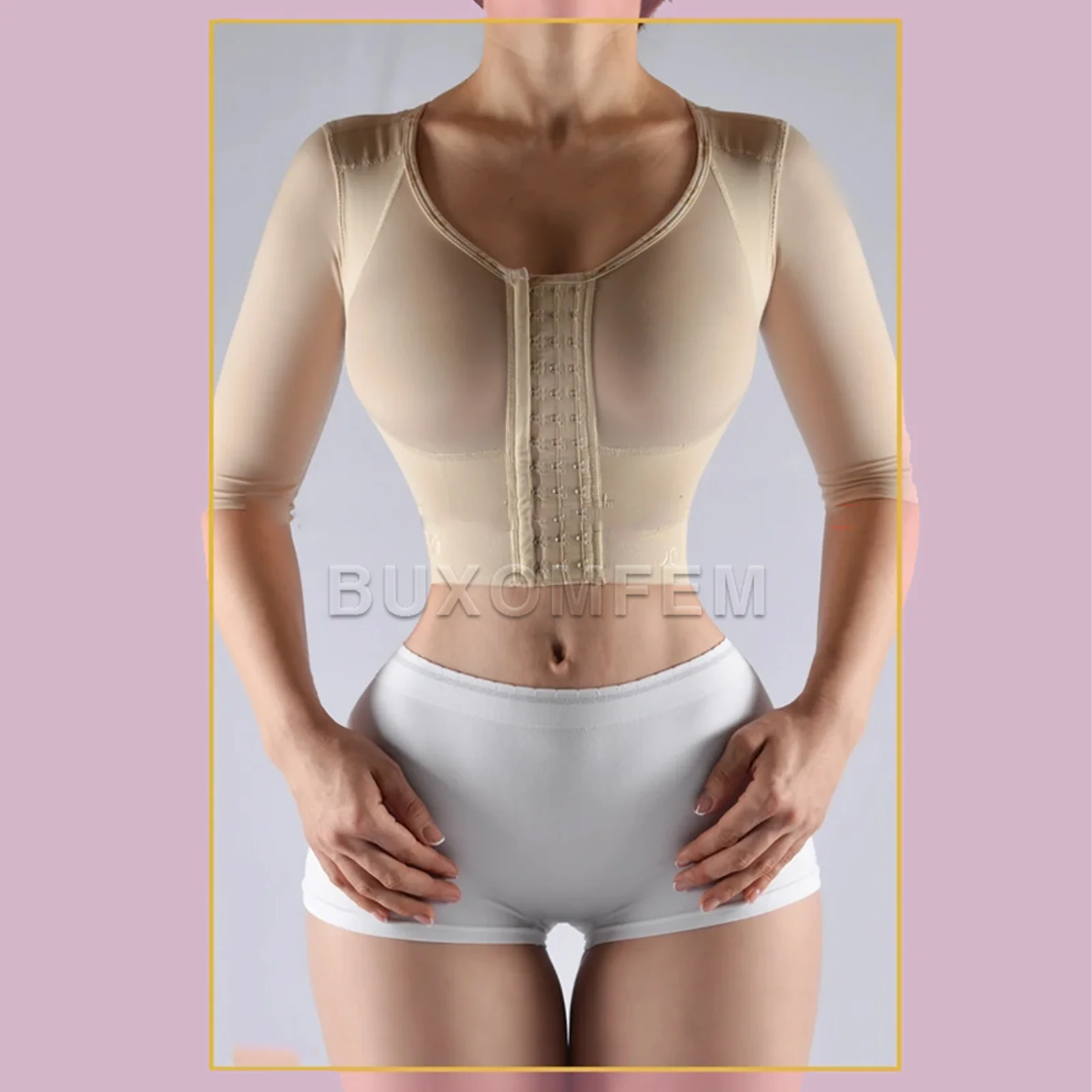 Stylish Shaped Up Shapewear Tops Fashion Front Breasted Seamless Thong Body Shaper Fajas Colombianas Bodysuits Women\'s Fajas
