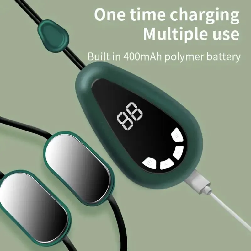 

Мини-портативный подвесной массажер для шеи, подогрев шеи и плеч, успокаивает шейный отдел позвоночника, подходит для домашнего и офисного использования