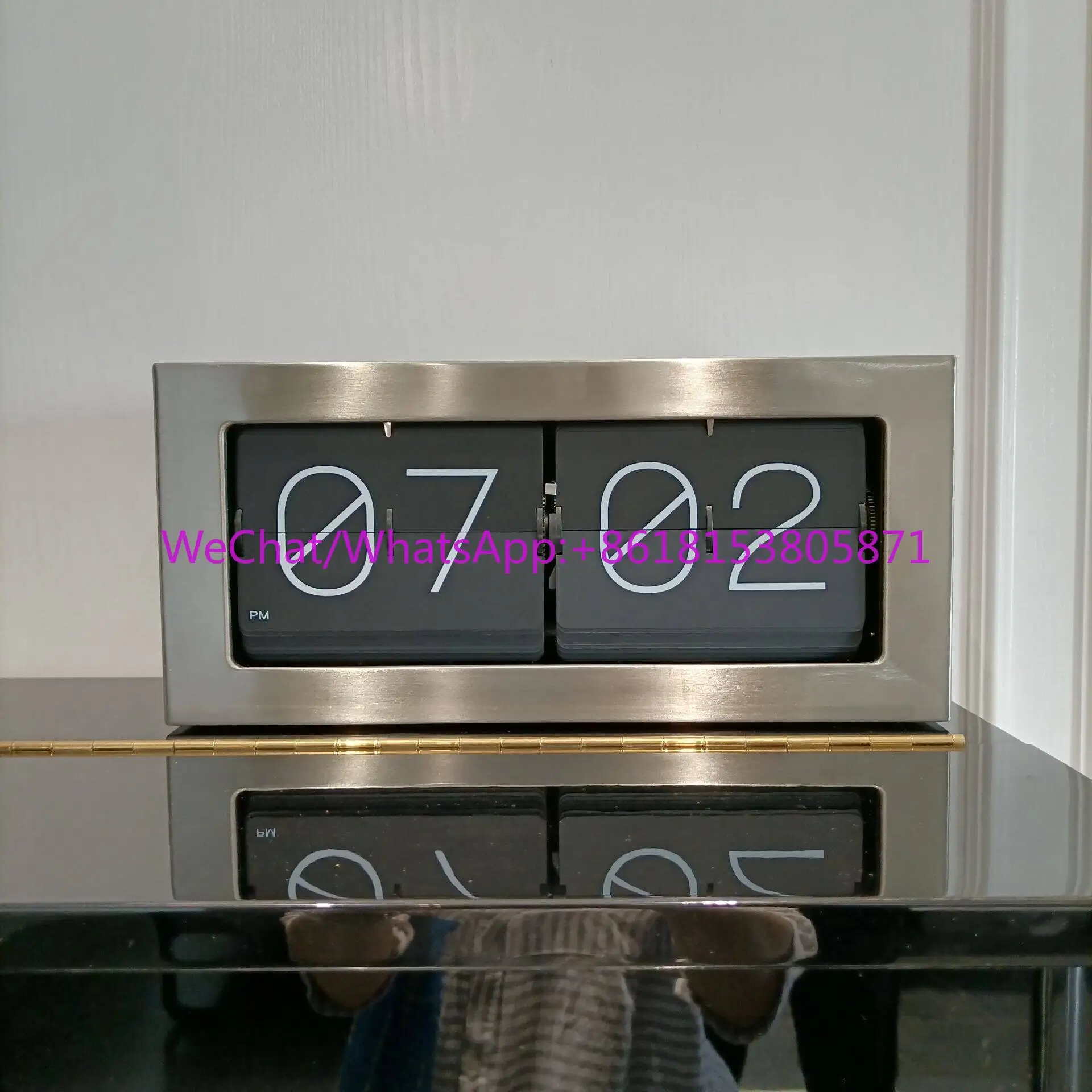 Large Flip Clock, Desk Clock Fashion Living Room Flip Clock Living Room Clock