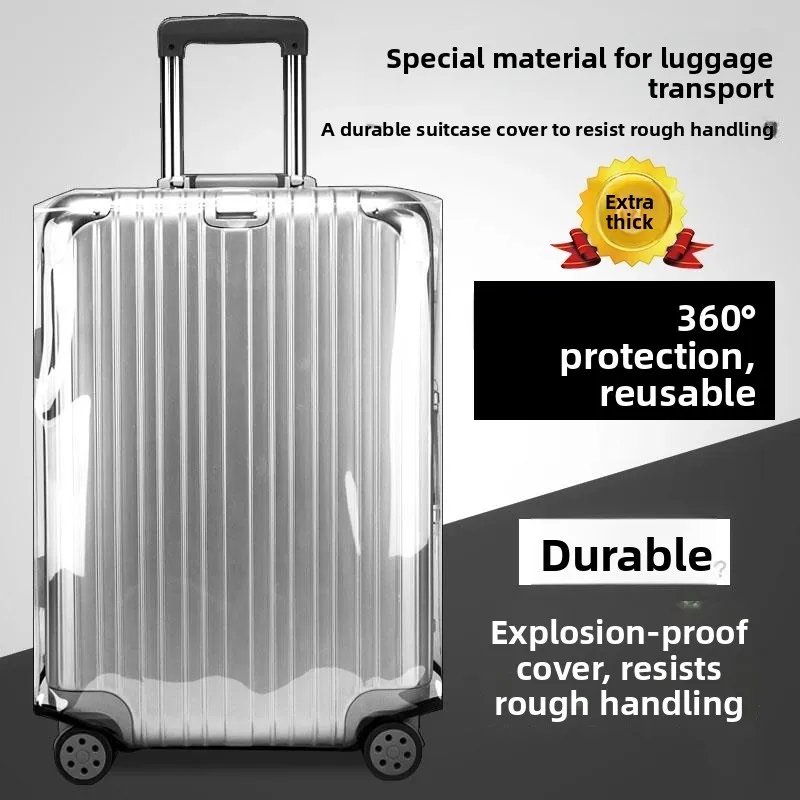 

Thickened Waterproof Anti-Scratch Luggage Cover Protection Sleeve for Carry-On Suitcase Travel Dust Cover Check-In Bag