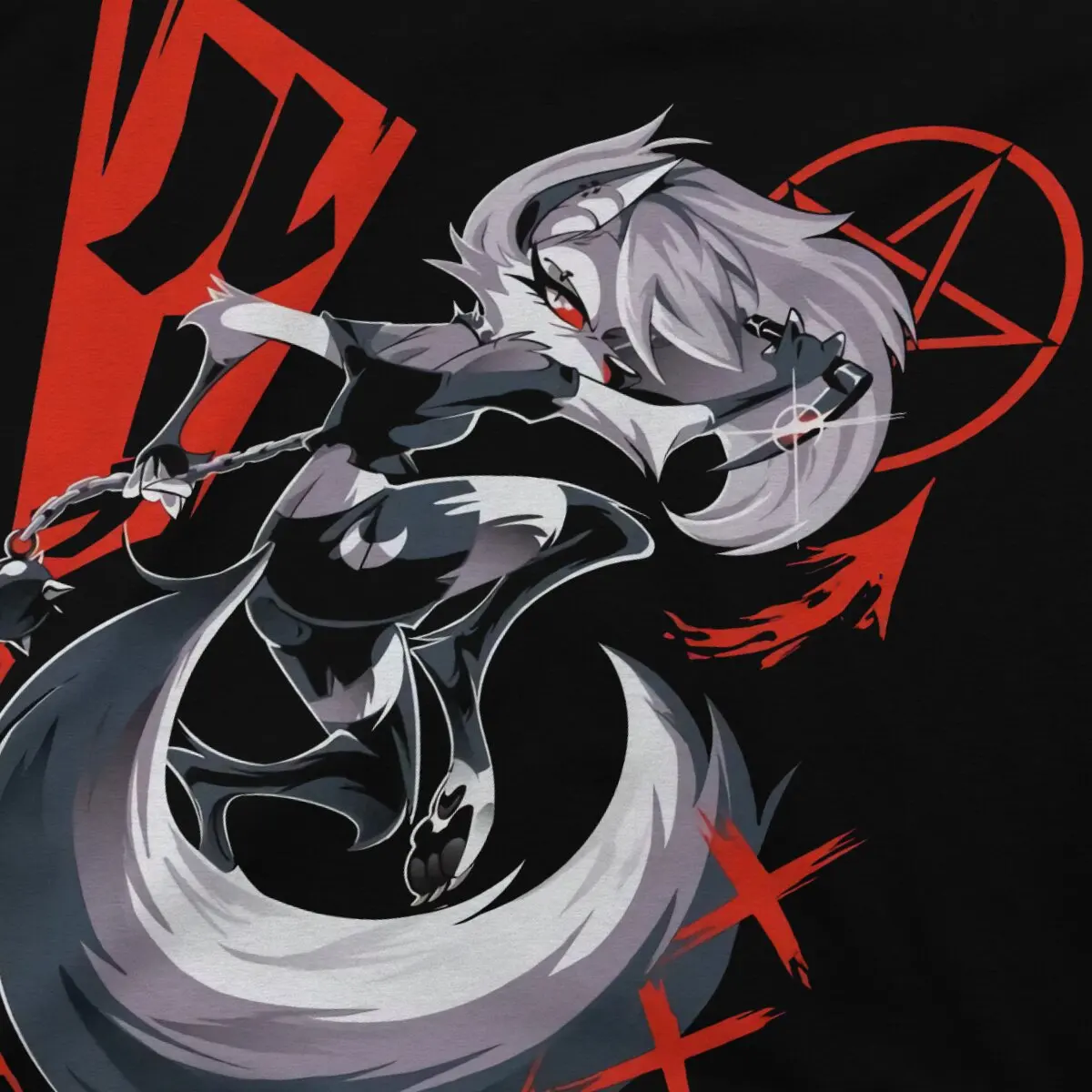 Helluva Boss Anime Classic Tshirt Graphic Men Tops Vintage Homme Summer Polyester Streetwear Harajuku T Shirt
