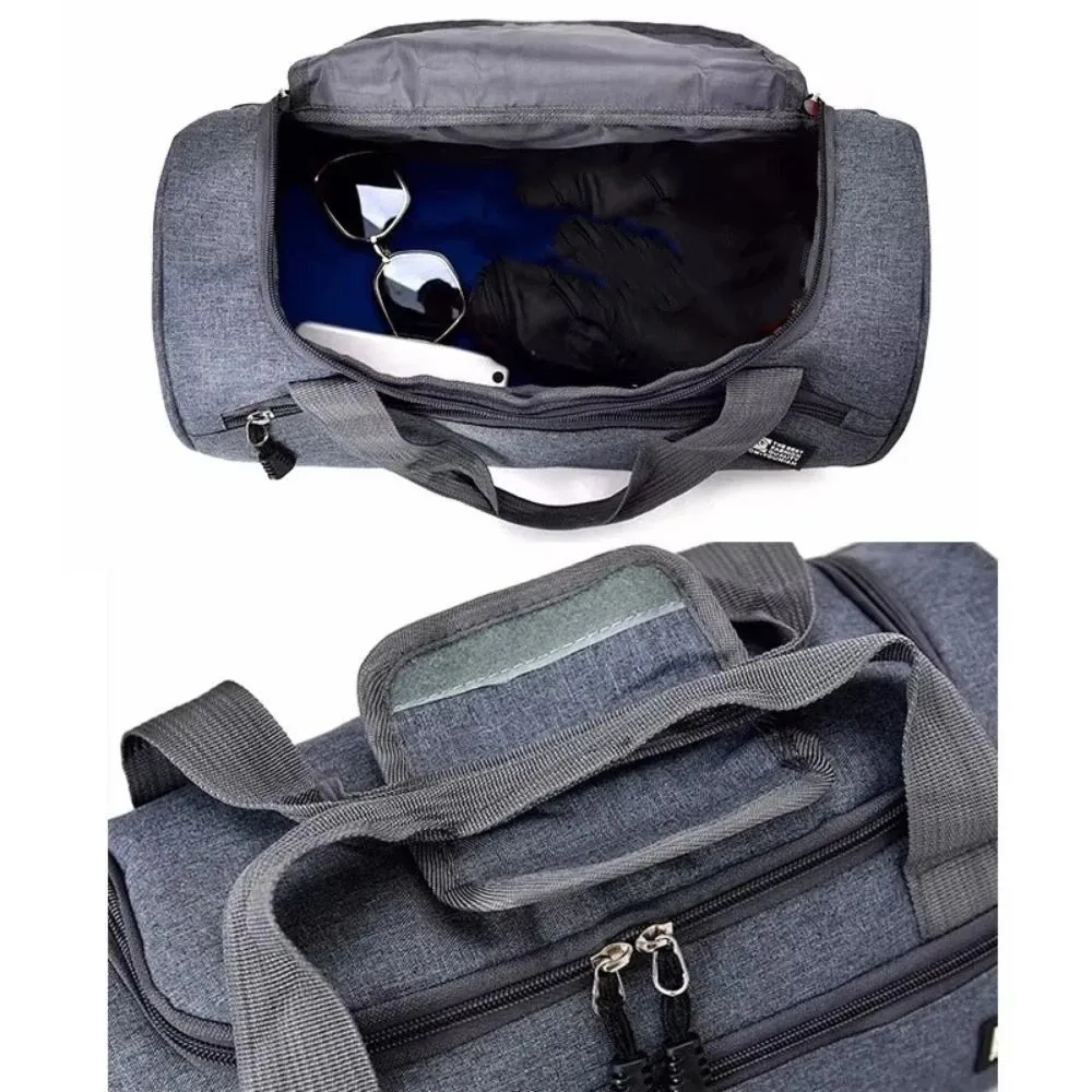 Portable Travel Duffel Bag Crossbody Large Capacity Travel Luggage Bag Shoes Compartment Durable Gym Shoulder Bag Business Trips