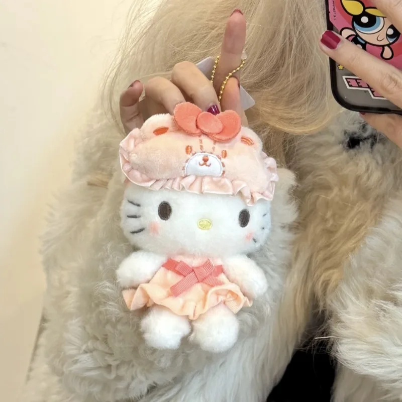 Sanrio cartoon melody chaveiro de pelúcia pingente mochila diária acessórios de moda personalizados presentes do festival das crianças