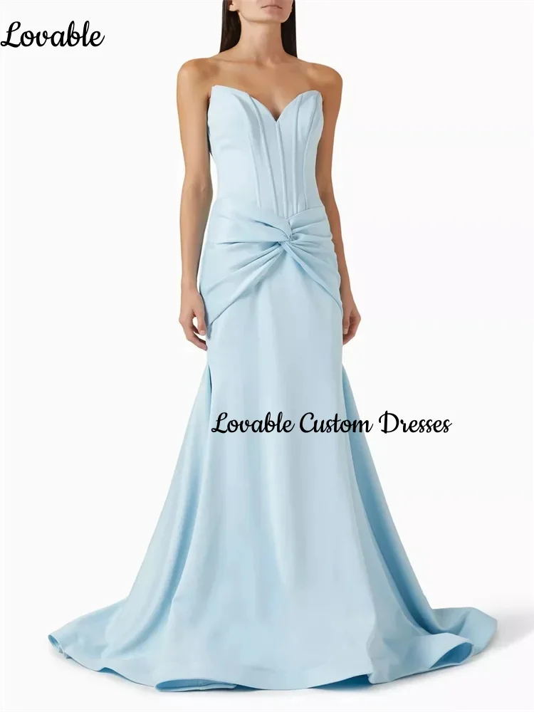 

Customized Dresses For Special Occasions Mermaid Sweetheart Floor-Length Evening Dresses Ruffle Zipper Up Vestidos De Fiesta