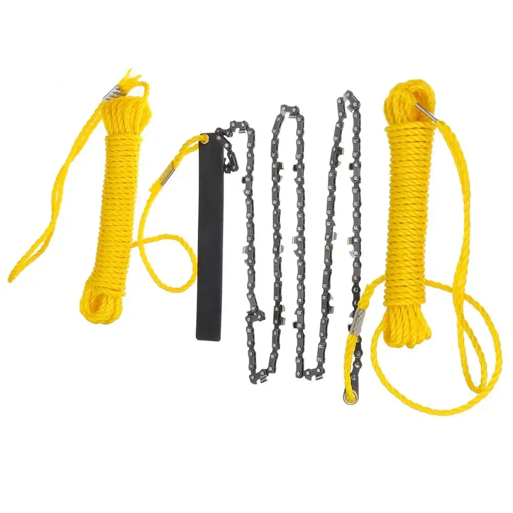 

9m soft rope hand zipper bar saw high branch pruning high altitude pruning saw chain outdoor camping equipment garden tools