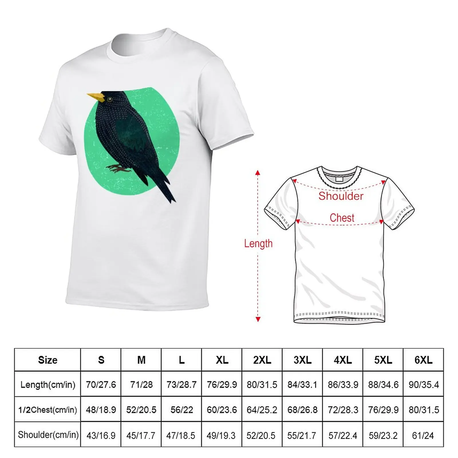 Starling T-Shirt sweat shirt heavyweights funnys plus sizes plain t shirts men