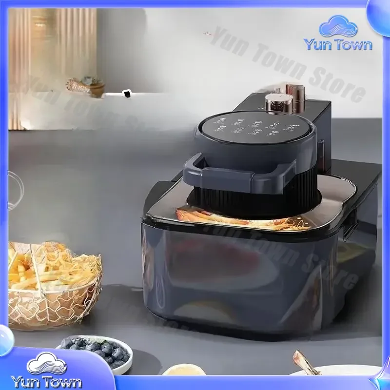for Air Fryer 8L Large Capacity Multi-Functional Electric Fryer Oil-Free Visual Automatic Kitchen Appliance Home Cooking