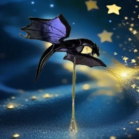 

New Purple Pterosaur Decoration Iron Flying Dragon Hanging Decoration Household Decorative Crafts Modern Minimalism