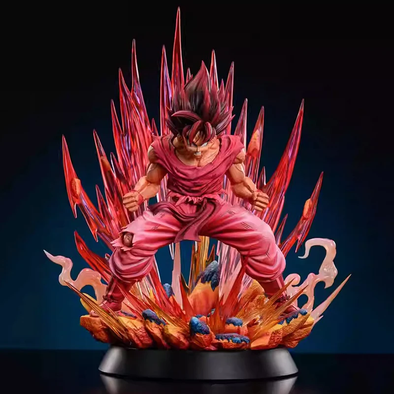 

38cm Anime Dragon Ball Son Goku Figures CS kaiouken Goku Action Figurine Aeration PVC Collection Model Perimeter Toys Gifts