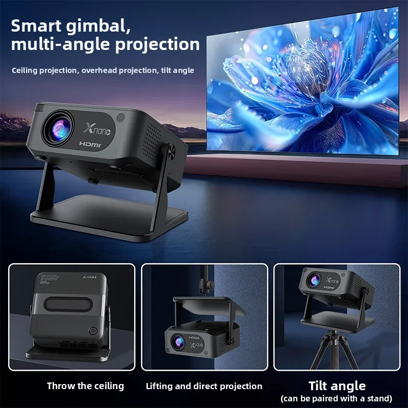 

New smart projector home ultra high definition decoding 4K mobile phone screen projection dormitory bedroom wall projection