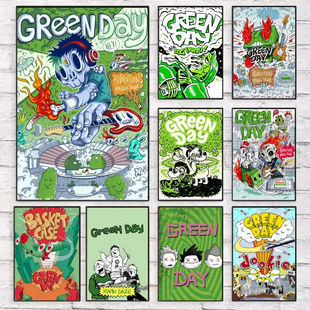 Постер рок-группы Green Day, идеальный для декора