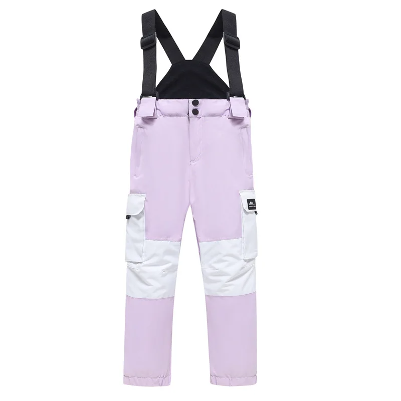 

-30℃ Children's ski pants suitable for indoor and outdoor use keep warm and breathable for little boys and girls block wind snow