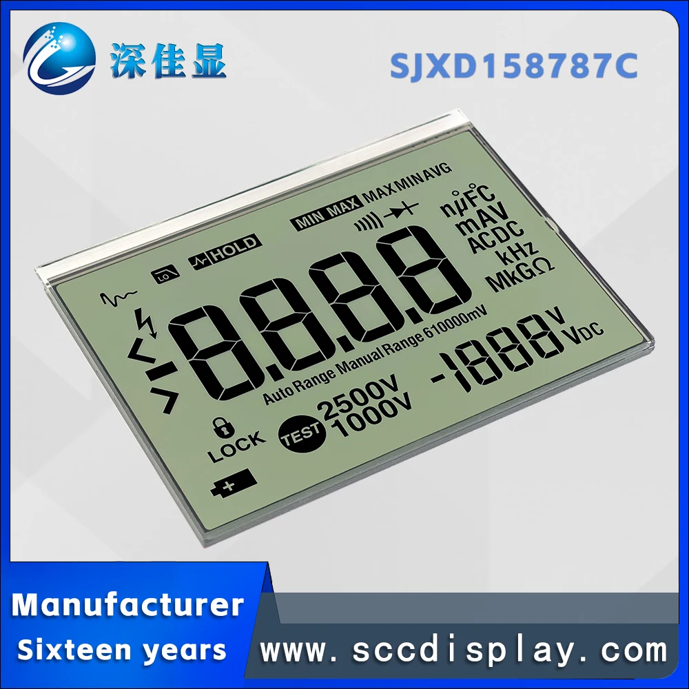 رمز قطعة LCD SJXD158787C FSTN شاشة عرض LCD مقياس ذكي مخصص درجة حرارة واسعة جدًا شاشة عرض رقمية TN #4