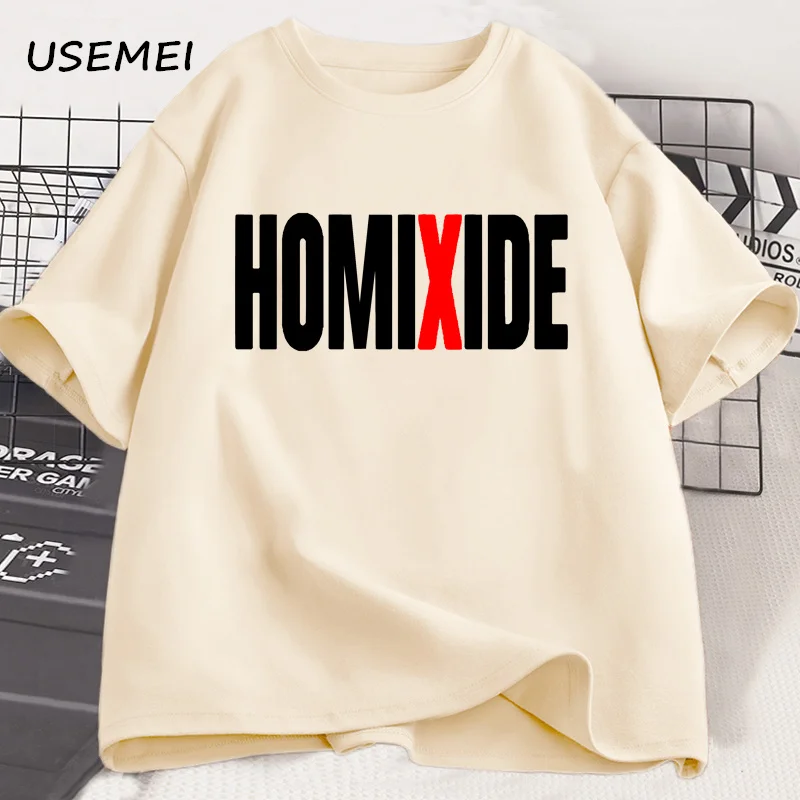 HOMIXIDE Ultra Cotton T Shirt Men Women Hip Hop Cotton Short Sleeve T-shirt Unisex Casual Loose Tshirt Oversized Men's Clothing