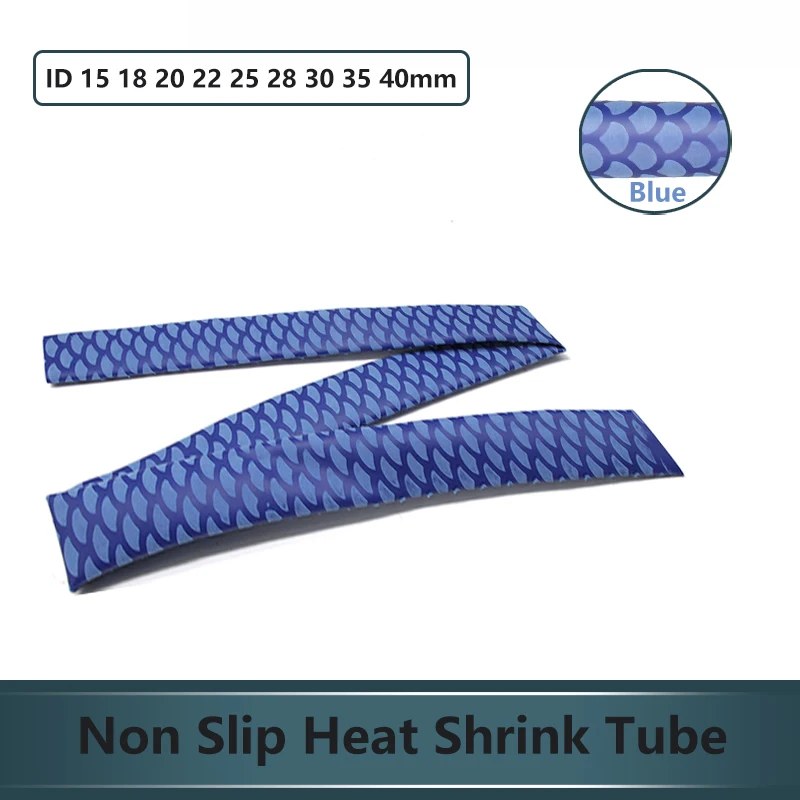 1~10pcs Blue Diameter 15~40mm New Non Slip Heat Shrink Tube Waterproof Cover Bicycle Handle Protector Anti Skid Fishing Rod Wrap