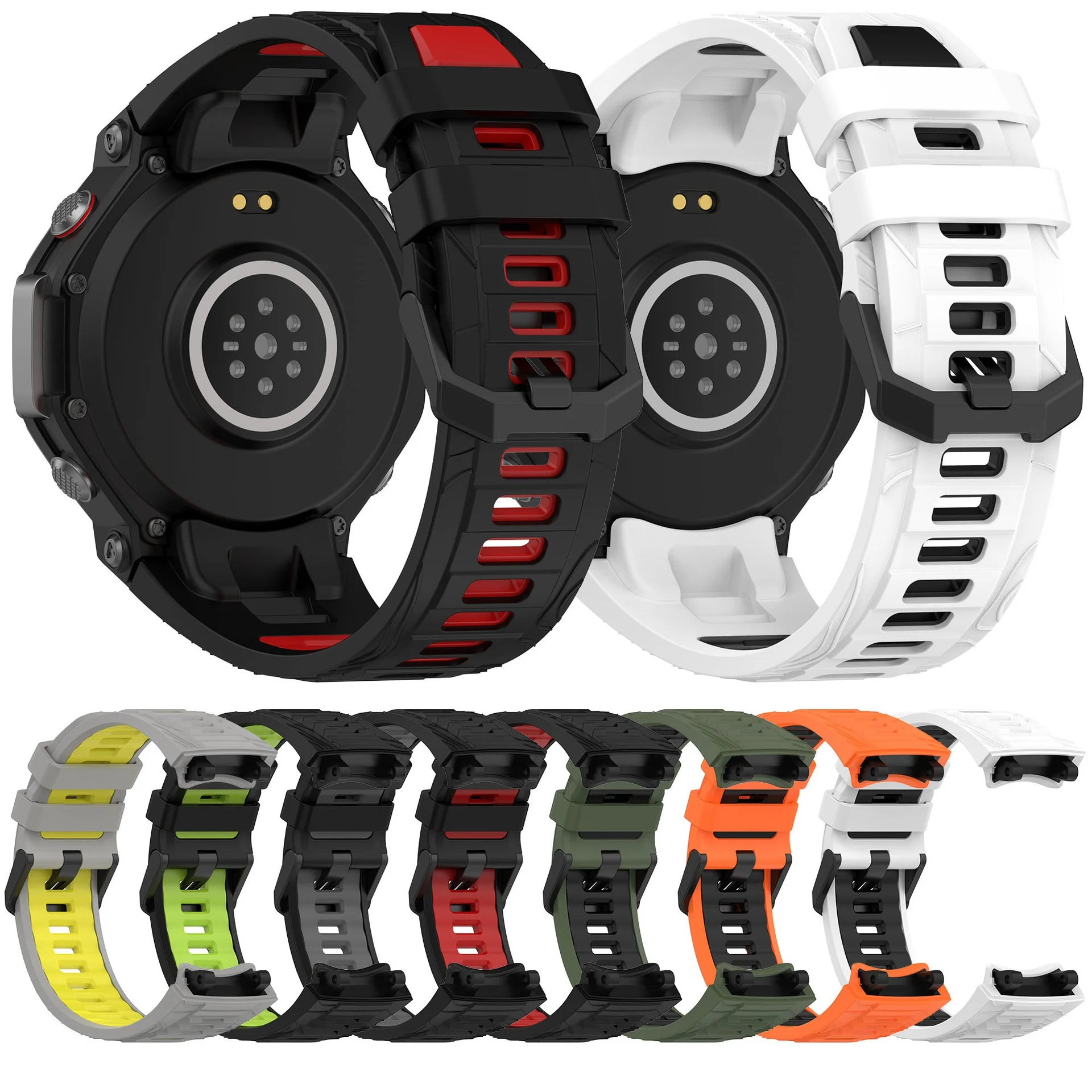 Original silicone strap For Amazfit T-REX 3 strap smartwatch Double color strap For Amazfit T Rex 3 band strap accessories REX3