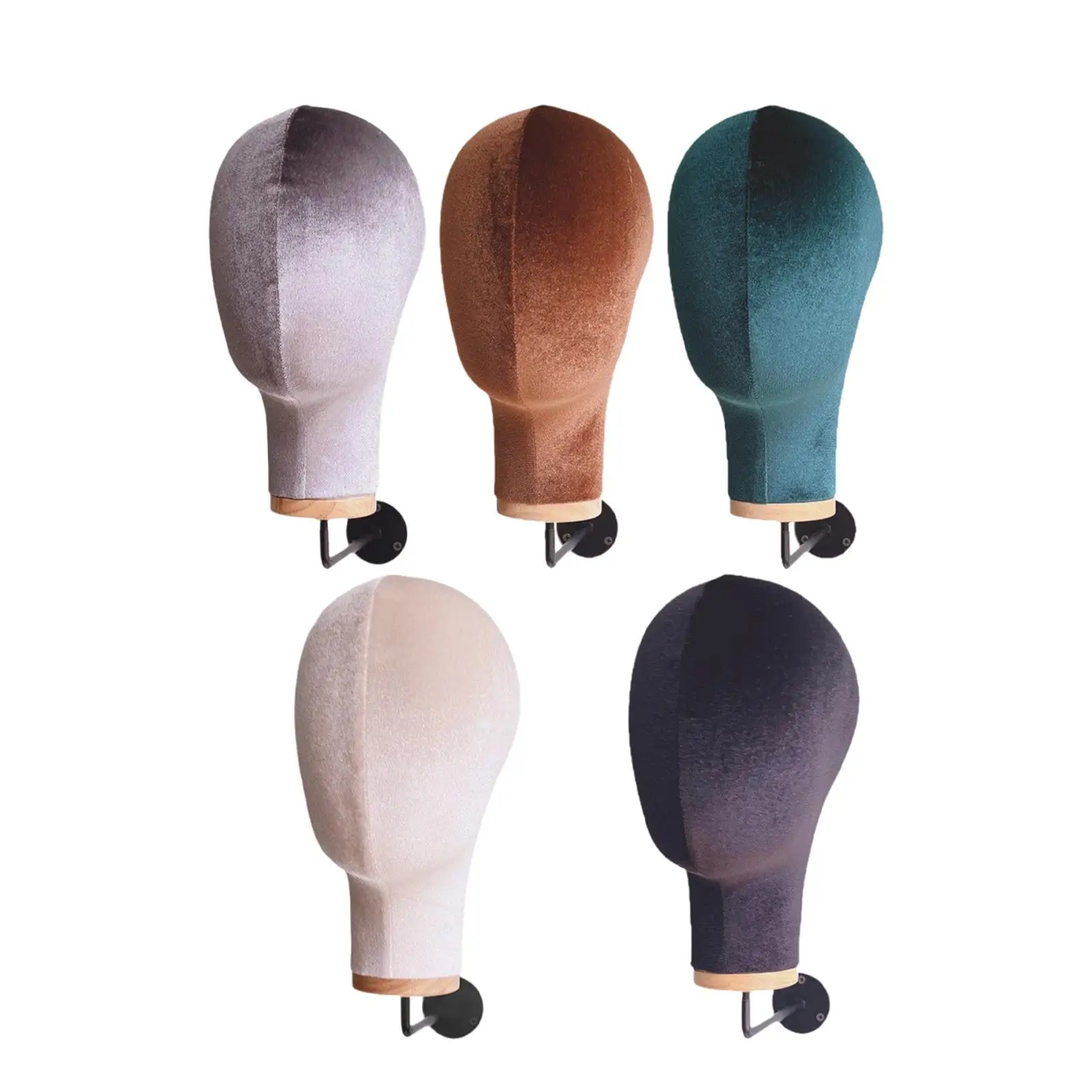 Mannequin Head Wall Mount Wig Stand Wall Hat Rack Sturdy Fashion Lightweight Hat Display Stand Wig Holder for Shopping Mall