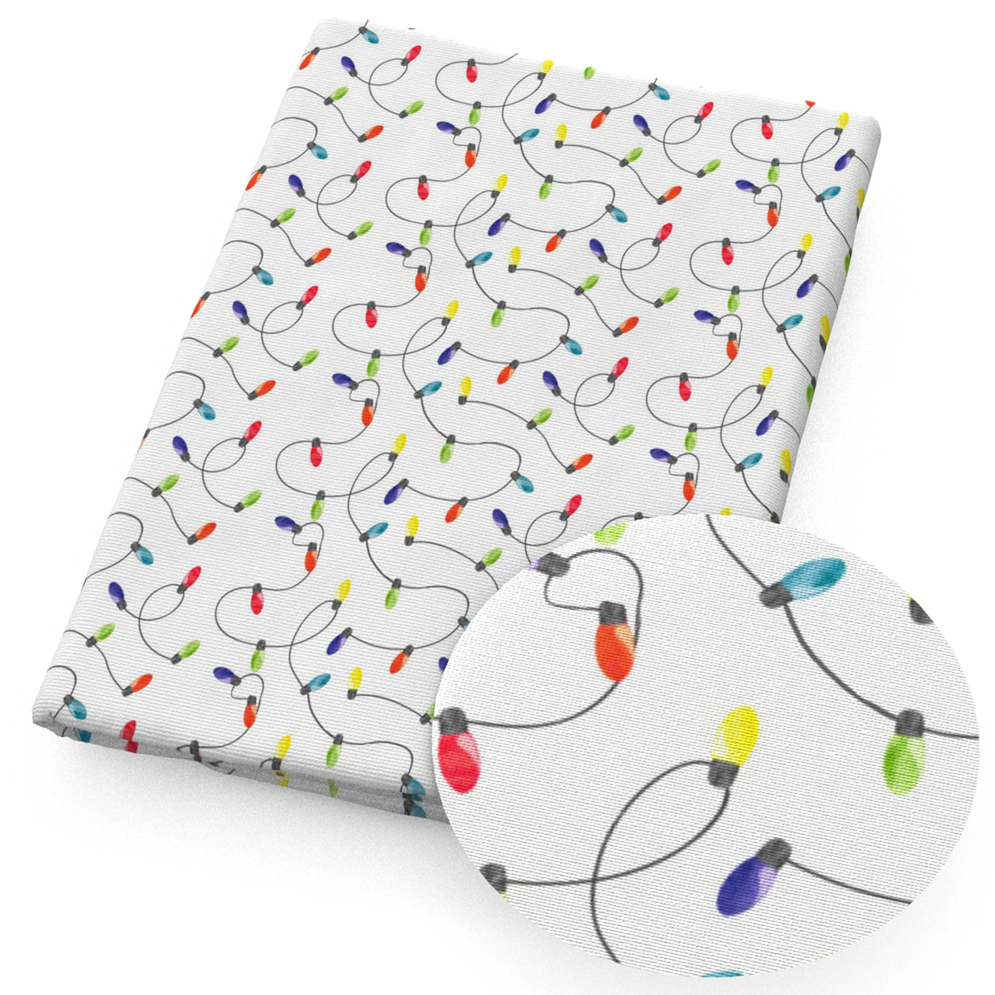 50*145cm Christmas Tree Patchwork Printed Polyester Cotton for Tissue Sewing Quilting Fabrics Needlework Material DIY Handmade