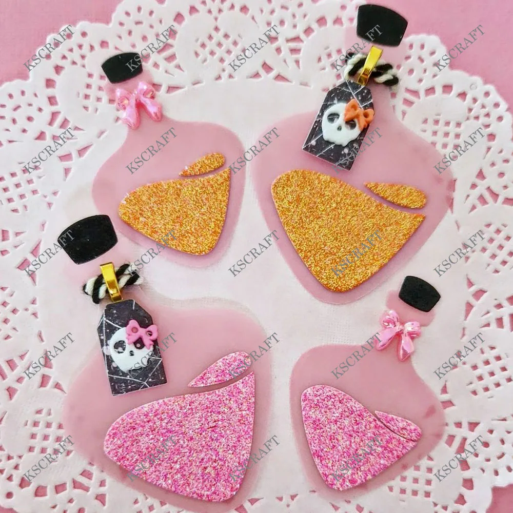 KSCRAFT Halloween mikstura butelka wytrząsarki wykrojniki szablony dla DIY Scrapbooking dekoracyjne tłoczenie DIY karty papierowe