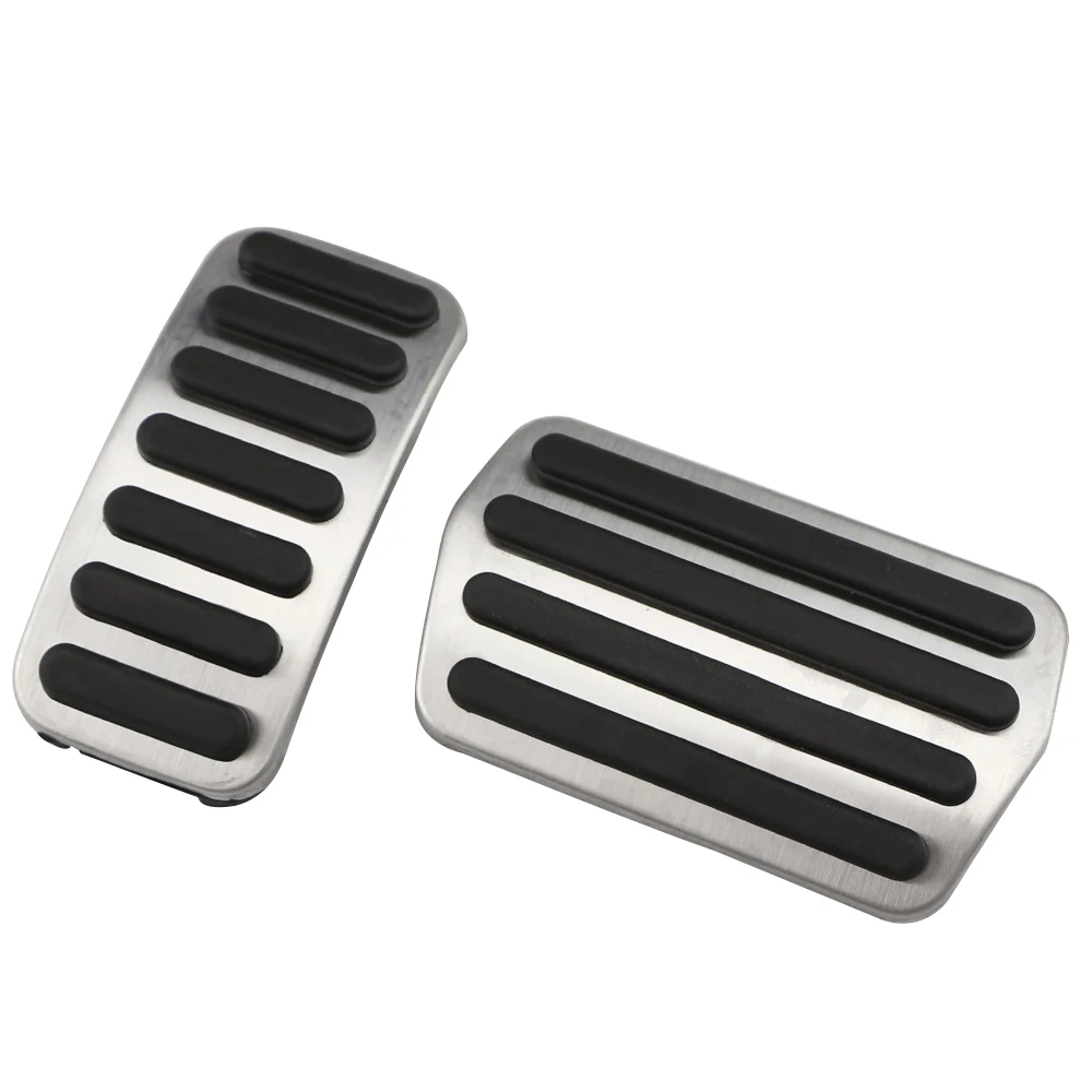 Car Pedals Accelerator Fuel Gas Brake Pedal Pad Cover Non Slip for Volvo V40 XC40 C30 C70 S40 2013 - 2018 Stainless Steel AT MT