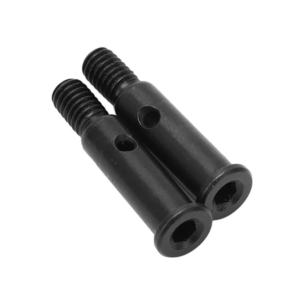2Pcs/Set 23mm RC Front Wheel Axle RC Upgrades Parts High Strength RC Car Front Axle Black for LOSI 1/10 22S 2WD RC Car