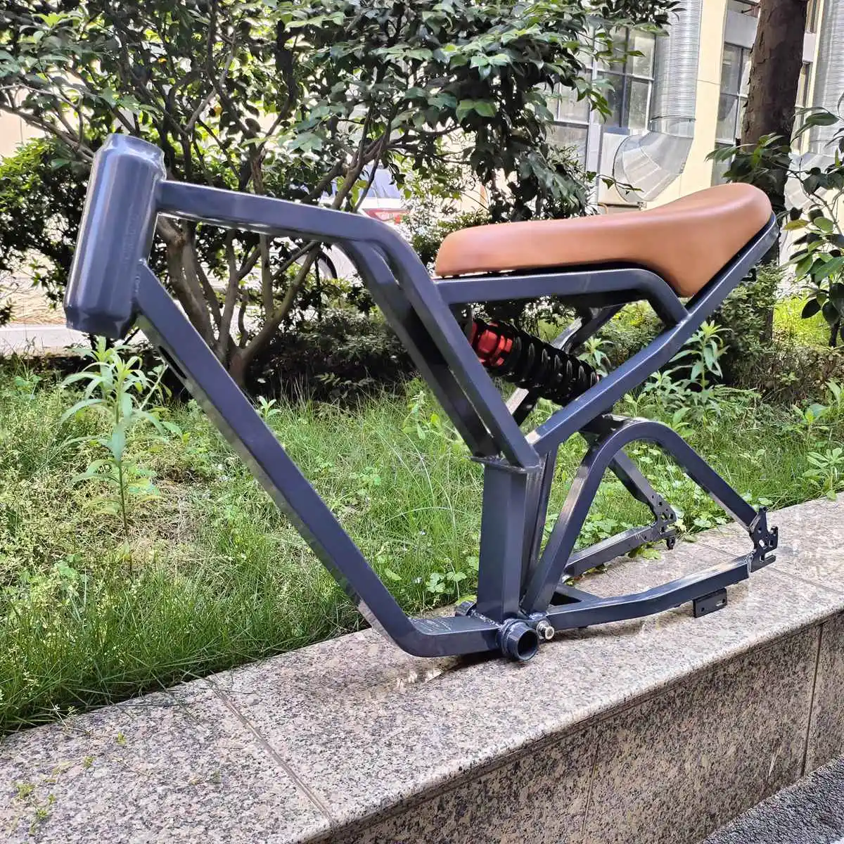 Kalosse Steel Fat Bicycle Frame 20X4.0 Electric Beach Bike Frame 20 Inch Electric Snow Bike Frame
