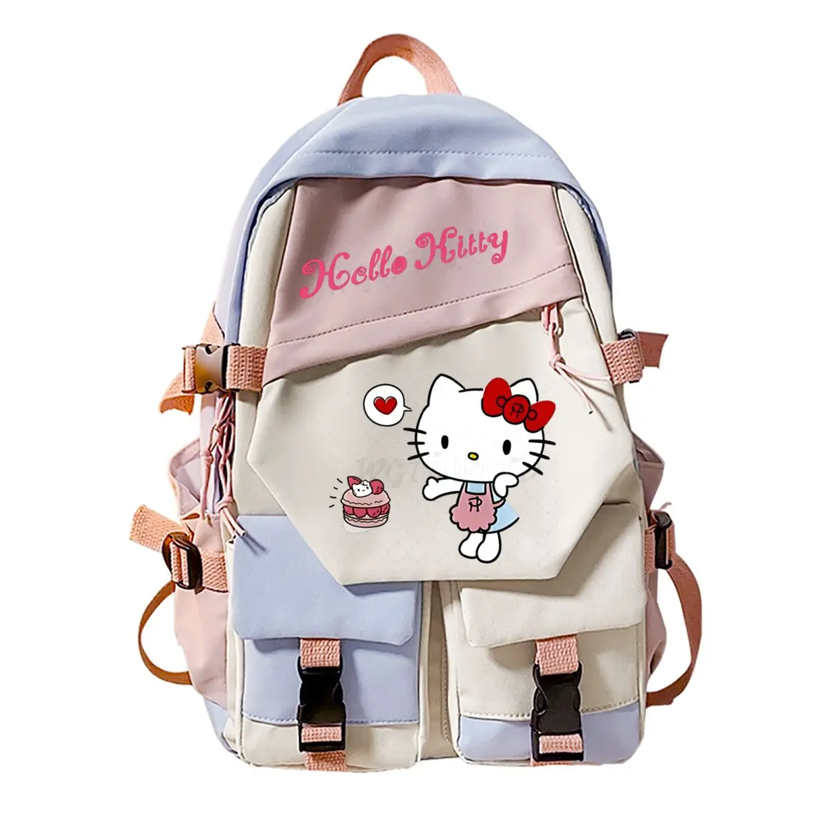 

Anime Hello Kitty School Backpack Children Teeneger Leisure Simple Student Schoolbags Book Bags Cute Cartoon Backpack Gifts