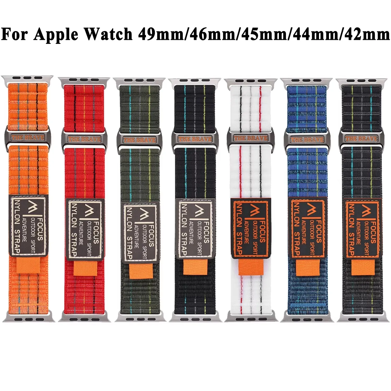 Hot Nylon Strap For Apple Watch Series 10 46mm Wristband For Apple Ultra 2 49mm Series 9 8 7 45mm 6 4 5 SE 44mm 3 42mm Bracelet