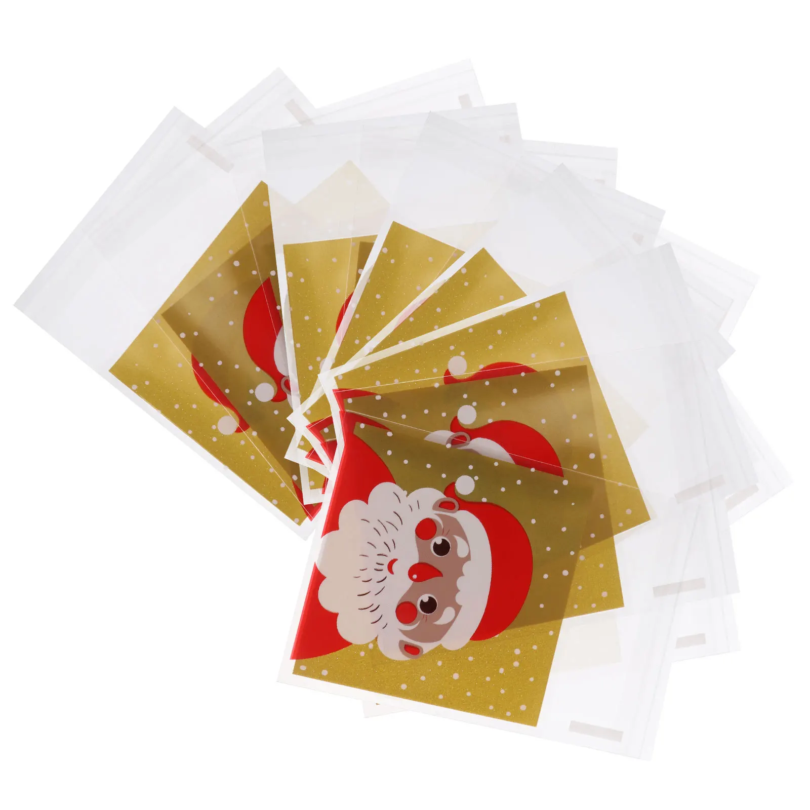 

200Pcs Biscuit Storage Pouches Christmas Candy Bags Heavy Gauge Food Grade Material Ideal for DIY Baking Gifts Xmas Party